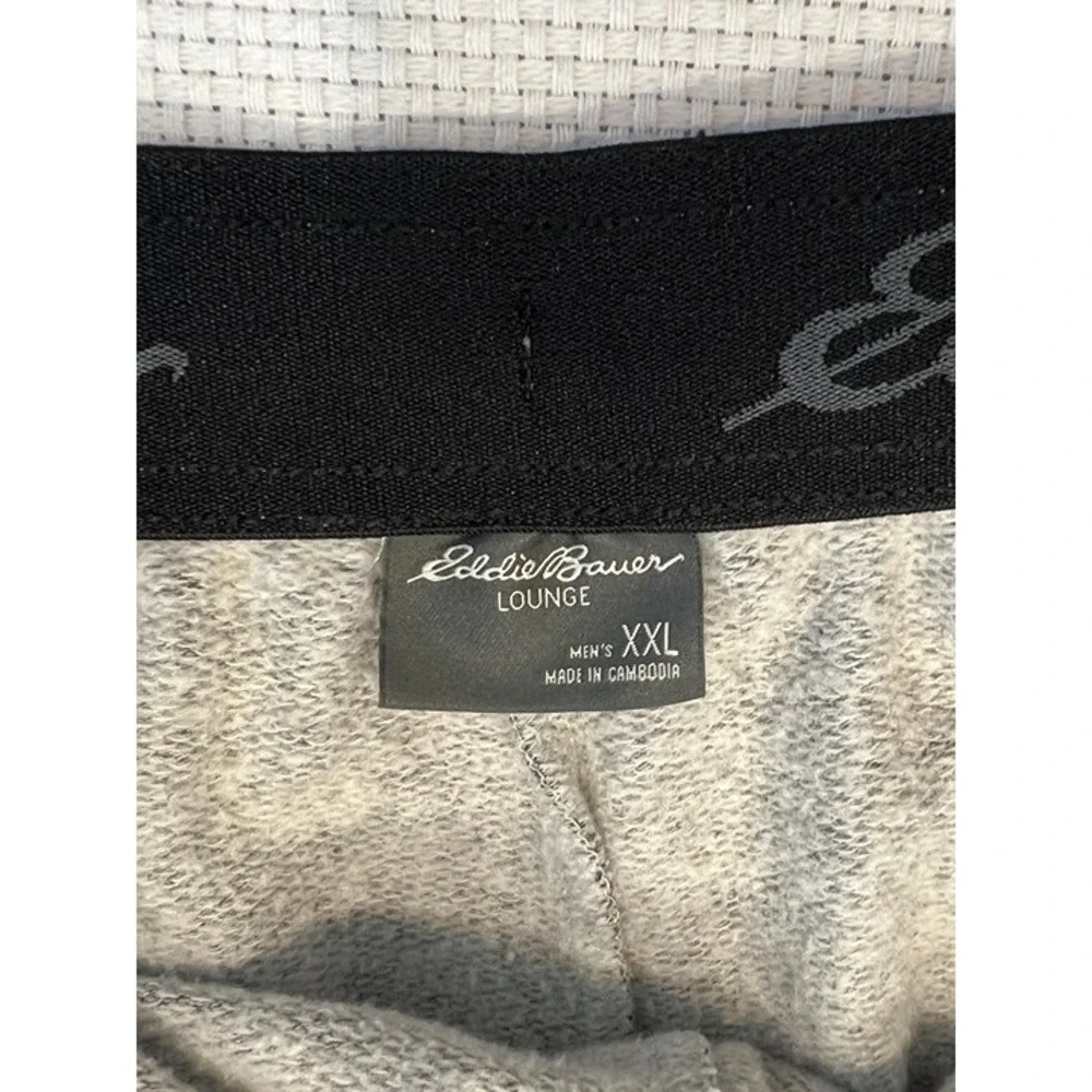 Eddie Bauer Lounge Pants Mens XXL Gray‎ Drawstring Waist Relaxed loungewear